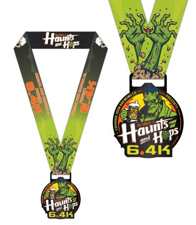 Haunts & Hops finisher medal